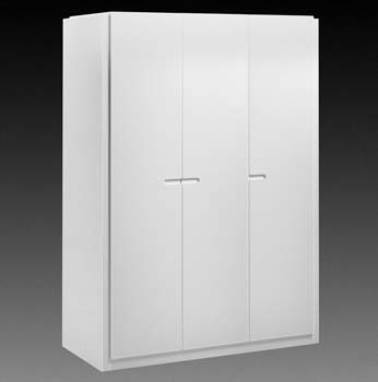 Casca White 3 Door Wardrobe - FREE NEXT DAY