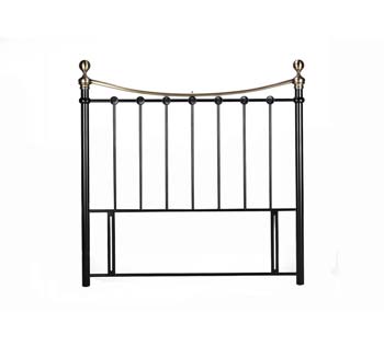 Chambers Metal Double Headboard in Black