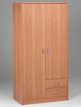 Cyclone 2 Door 2 Drawer Wardrobe in Japanese