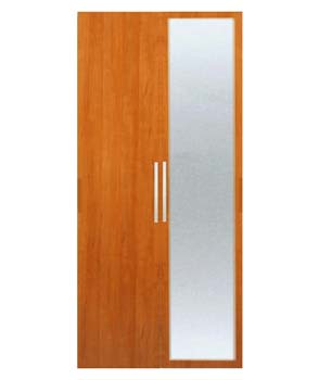 Jay 2 Door Mirrored Wardrobe in Amarena Cherry