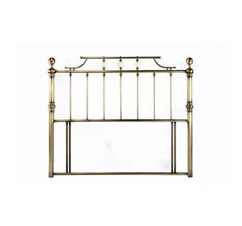 Kensington Metal Headboard in Brass - FREE NEXT