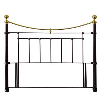 Lulworth Metal Headboard in Black