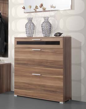 Mataro Shoe Cabinet in Walnut