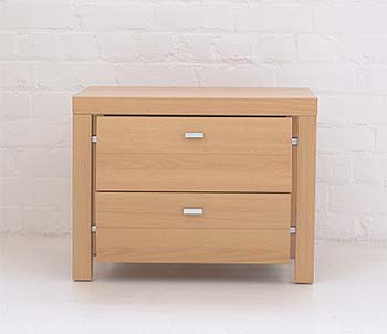 Meridith Beech Bedside Cabinet