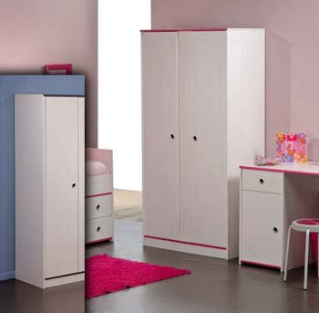 Snoopy Pink or Blue 2 Door Wardrobe