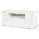 Belgravia White 5 Drawer TV Unit