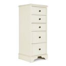 Chateau Cream 5 Drawer Slim Chest