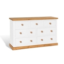 Chunky Pine White 7 Drawer Chest