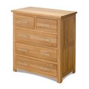 Contemporary Oak 3 + 2 Chest