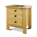 Denver 3 Drawer Bedside Table