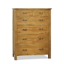 Havana Light Oak 2 + 4 Drawer Chest