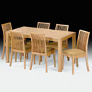 Julian Bowen Salisbury beech chair dining set