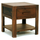 Madison Square walnut wood nightstand