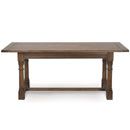 Oak Country 72 inch Gunbarrel Leg Refectory Table