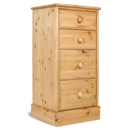 One Range Pine 2 + 2 Deep Drawer Slim Chest