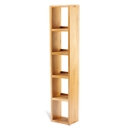 Soho Solid Oak 5 Shelf DVD Unit