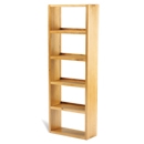 Soho Solid Oak Wide 5 Shelf DVD Unit