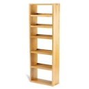 Soho Solid Oak Wide 6 Shelf CD DVD Unit