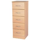 Tara beech 5 drawer locker 