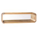 Zenon Oak Mirror Backed Bar Shelf