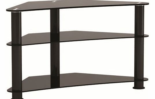 UNIVERSAL BLACK GLASS TV STAND 26`` 32`` 40`` 42`` PLASMA LCD 3D LED TV FOR SAMSUNG LG SONY SHARP TOSHIBA AND MANY TVS