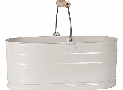 Garden Trading Chalk Coloured Utility Storage Metal Bucket