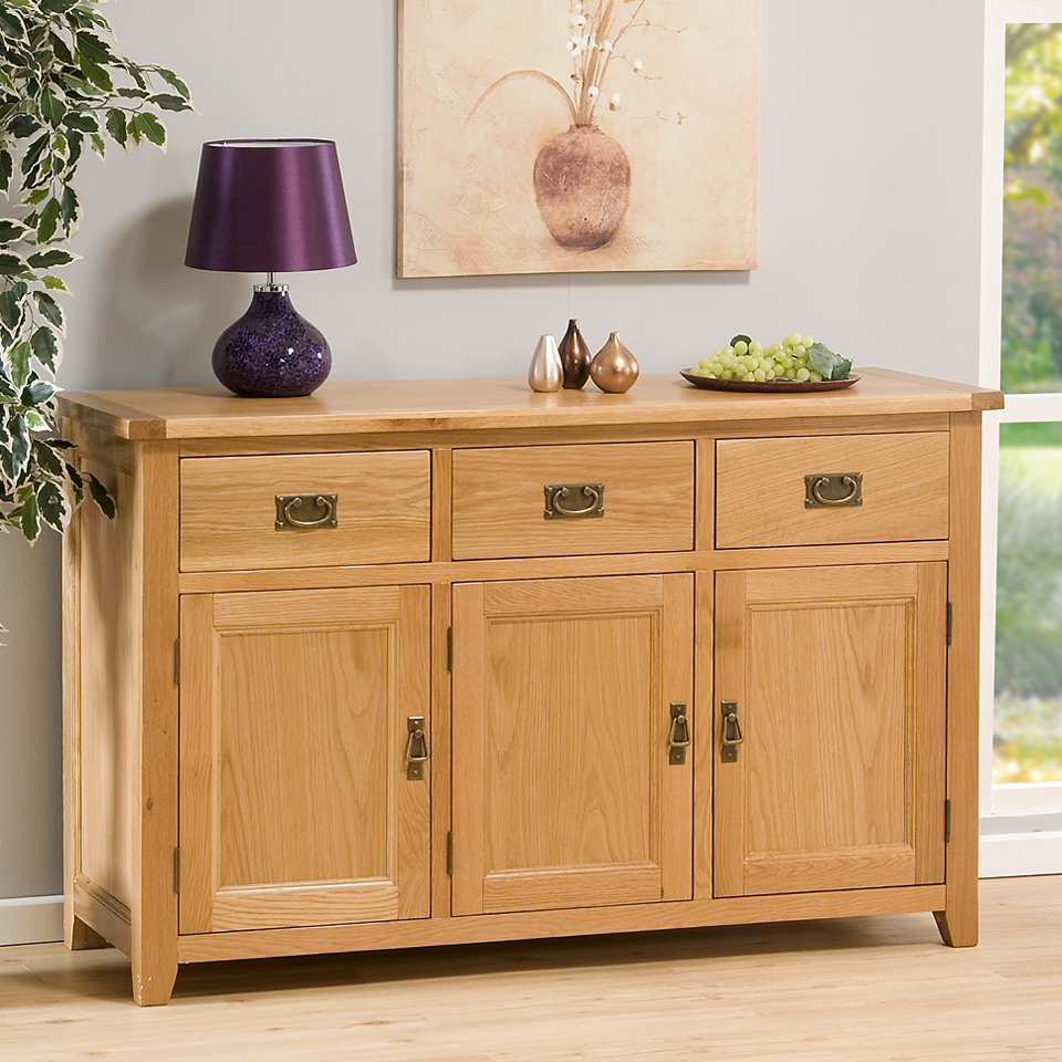 Stirling Large Oak Sideboard