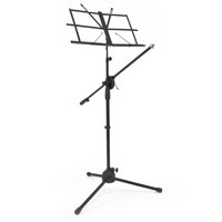 Boom Mic Stand with Music Stand by Gear4music