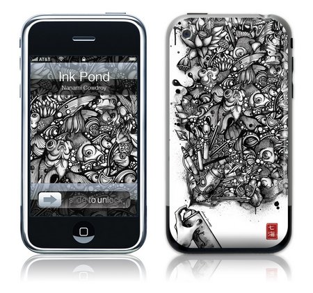 iPhone GelaSkin Ink Pond by Nanami Cowdroy