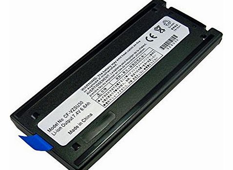 7.4V 6600mAh 6 Cells Replacement Laptop Battery CF-VZSU30B for Panasonic Toughbook CF-18