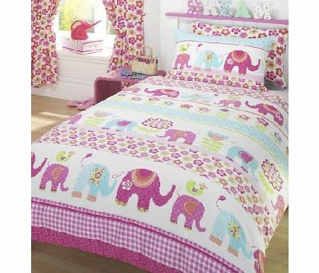 Nellie Elephant Single Duvet Cover and