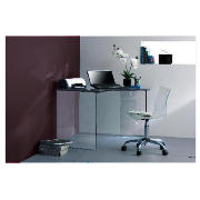 Glass Corner Desk, Clear