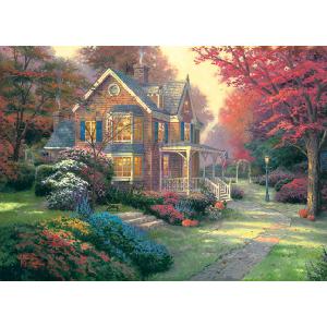 s Thomas Kinkade Victorian Autumn 1000 Piece Jigsaw Puzzle