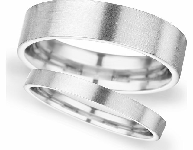 2.5mm D Shape Heavy Matt Finished Wedding Ring