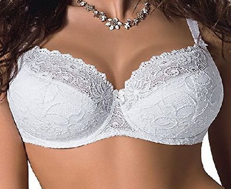 K131 Bellami Semi Padded Bra,Size 38H,White