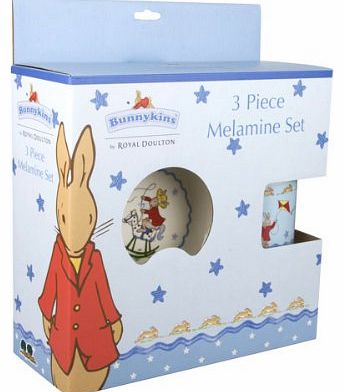 Bunnykins Shining Star 3 Piece Melamine Set