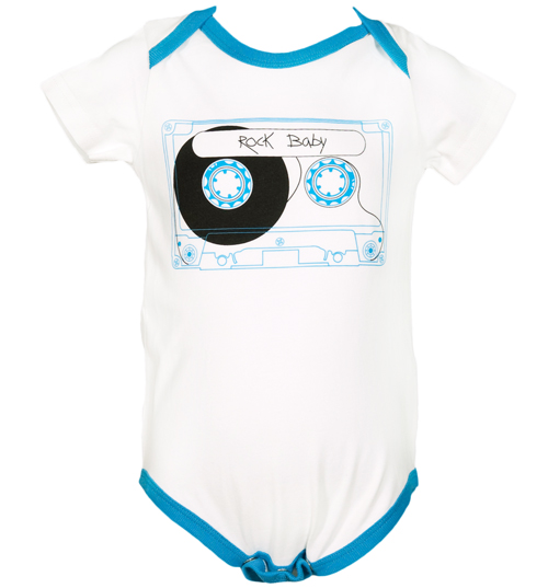 Green Eyed Monster Kids Retro Cassette Baby Vest from Green Eyed