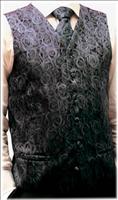 Woven Rose Silk Waistcoat by Robert Charles