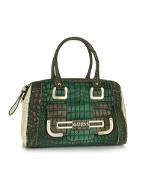 Rhonda - Multicolor Green Croco Eco-Leather Box