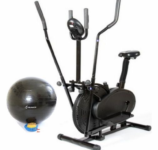  2 in 1 Elliptical Exercise Bike & Cross Trainer in Black (CR-8.2DHA)