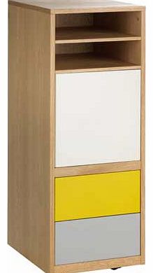 Albion Tall Storage Cabinet - Oak Effect