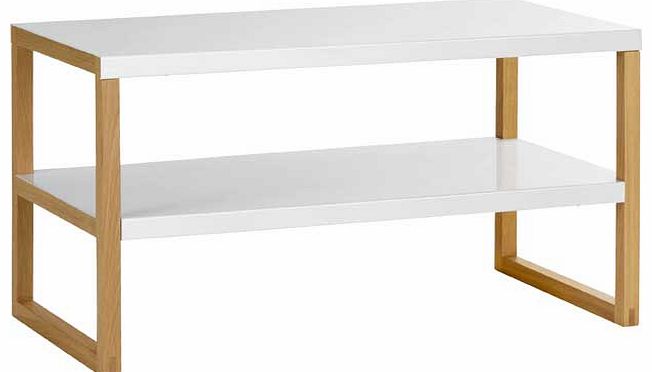 Kilo Metal 2 Tier AV Unit - White