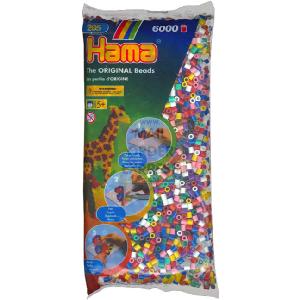 Hama 6000 Beads Pastel Mix Midi Beads