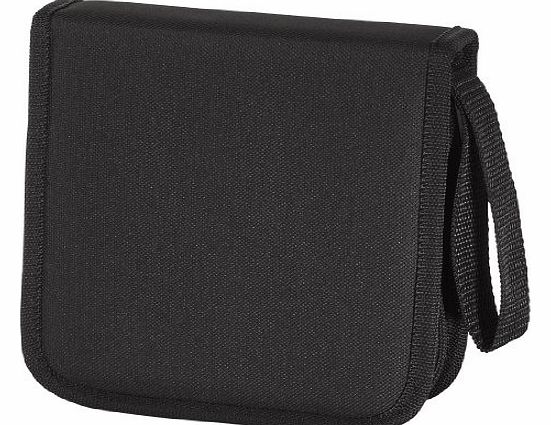 Nylon 32 CD/DVD Wallet - Black