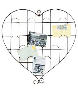 Heart Memo Holder Board Wall Art