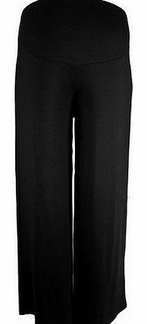 Maternity Palazzo Trouser - Jersey, Black 18