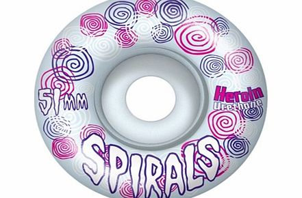 Heroin Spirals 51mm Wheels - Baby Blue