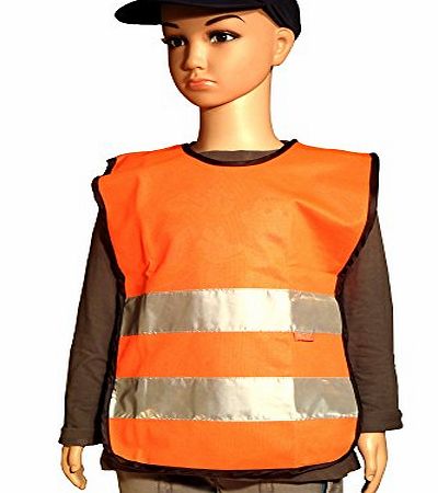 Hi Light Childs Orange High Visibility Tabard Vest Hi Vis Viz (Small 3-5 Years)