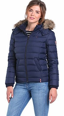 Womens Martina Bomber Down Long Sleeve Coat, Blue (Peacoat), Size 12 (Manufacturer Size:Medium)