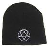 him Beanie - Heartagram (Black)